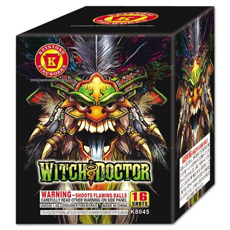 Elevate Your Celebration with the Witch Doctor Firework Cake - 200 Shots!